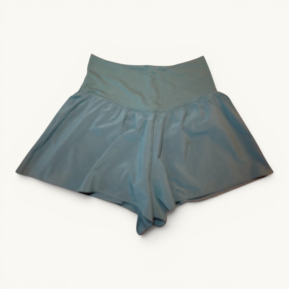 Aerie Real Me Crossover Flowy Shorts Green M
